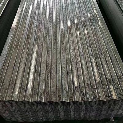0.13-0.5mm Gi faliste pokrycie dachu, 60-95HRB faliste galwanizowane pokrycie metalu