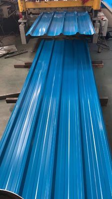 1000-6000 mm kolorowe blachy dachowe faliste / zero spangle faliste