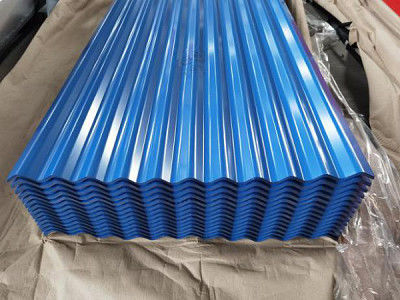 Gorąco zanurzona aluminiowa blacha falista 0,13 mm-0,7 mm Aluminiowa blacha stalowa powlekana cynkiem