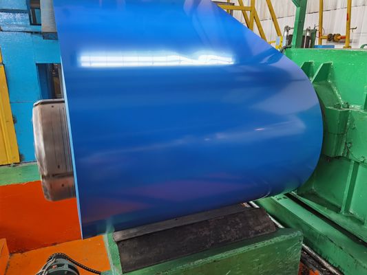 Błękitne PPGL Prepainted Galvanized Steel Coil Factory z doskonałą odpornością na korozję